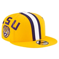 Men's New Era Gold LSU Tigers Helmet 9FIFTY Snapback Hat