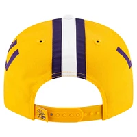 Men's New Era Gold LSU Tigers Helmet 9FIFTY Snapback Hat