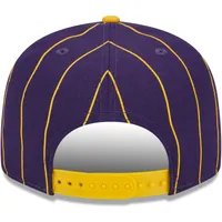 Men's New Era White/Purple LSU Tigers Retro Sport 9FIFTY Snapback Hat