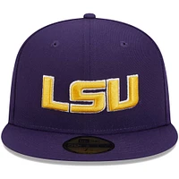 Casquette ajustée 59FIFTY LSU Tigers violette New Era pour homme
