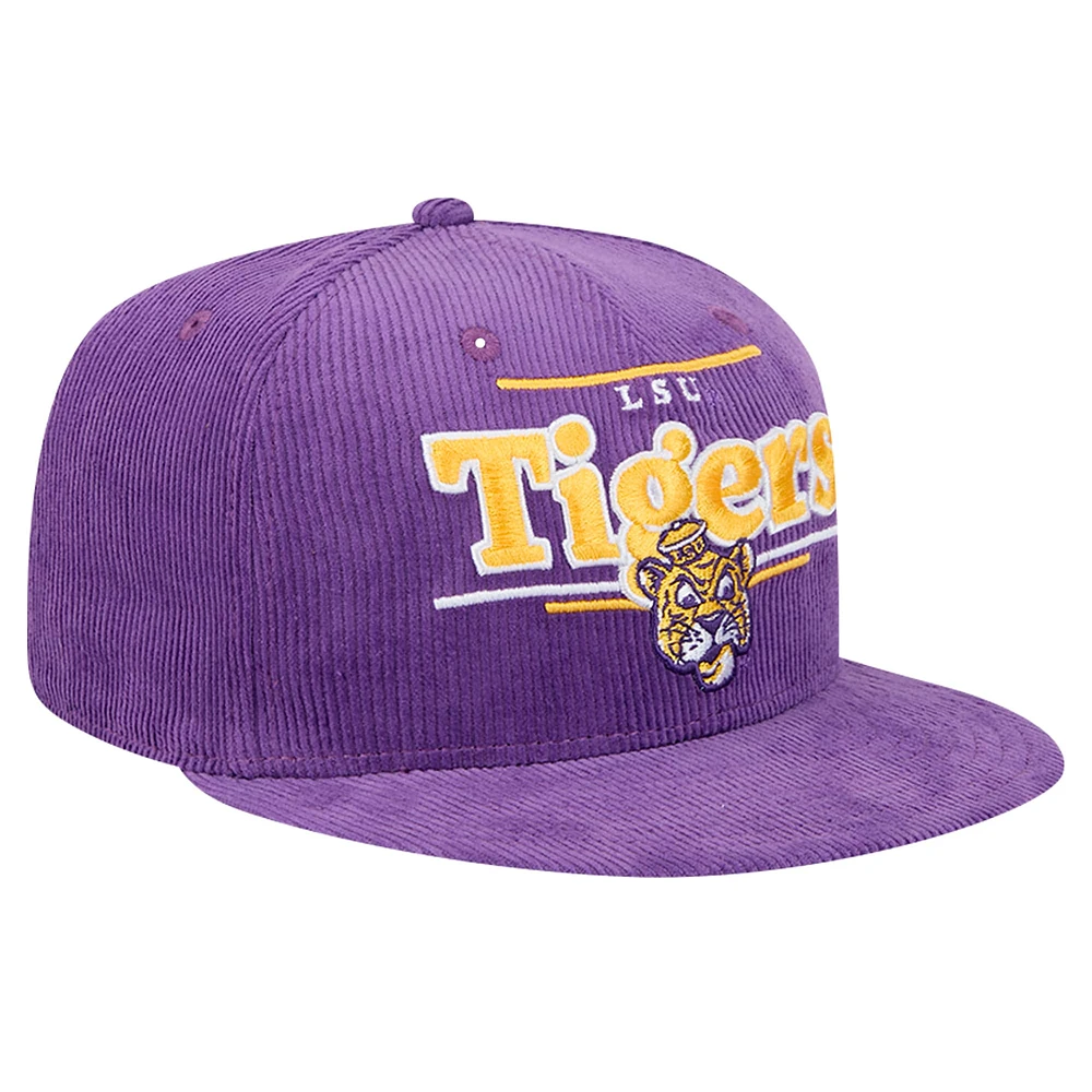 Men's New Era Purple LSU Tigers Display 9FIFTY Snapback Hat