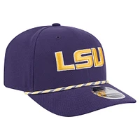 Casquette extensible à boutons-pression New Era violette LSU Tigers Gameday Multi-Rope 9SEVENTY pour homme
