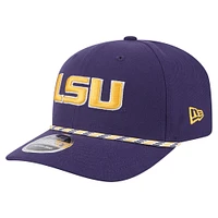 Casquette extensible à boutons-pression New Era violette LSU Tigers Gameday Multi-Rope 9SEVENTY pour homme