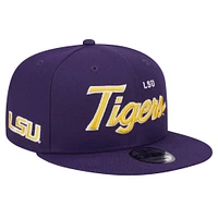 Casquette Snapback LSU Tigers Team Script 9FIFTY violette New Era pour homme