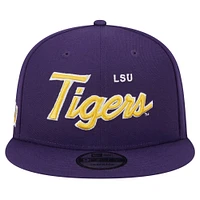 Casquette Snapback LSU Tigers Team Script 9FIFTY violette New Era pour homme