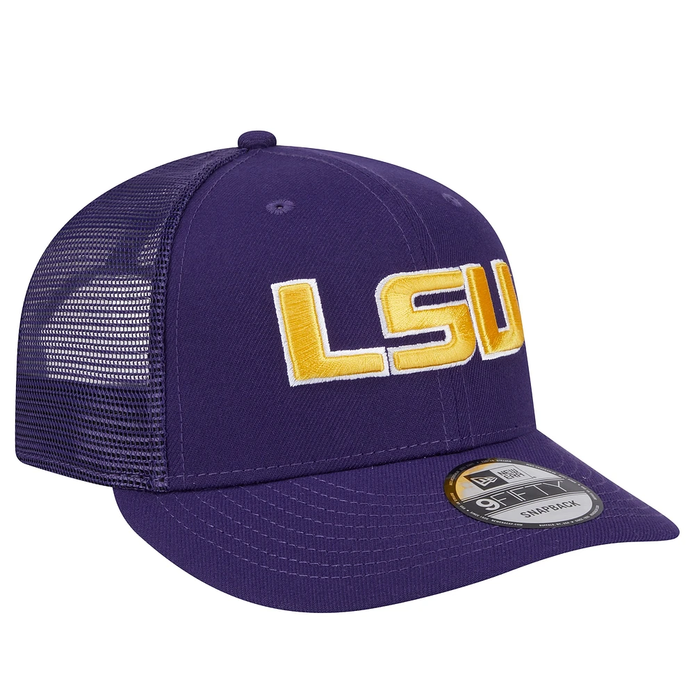 Men's New Era Purple LSU Tigers Trucker 9FIFTY Snapback Hat