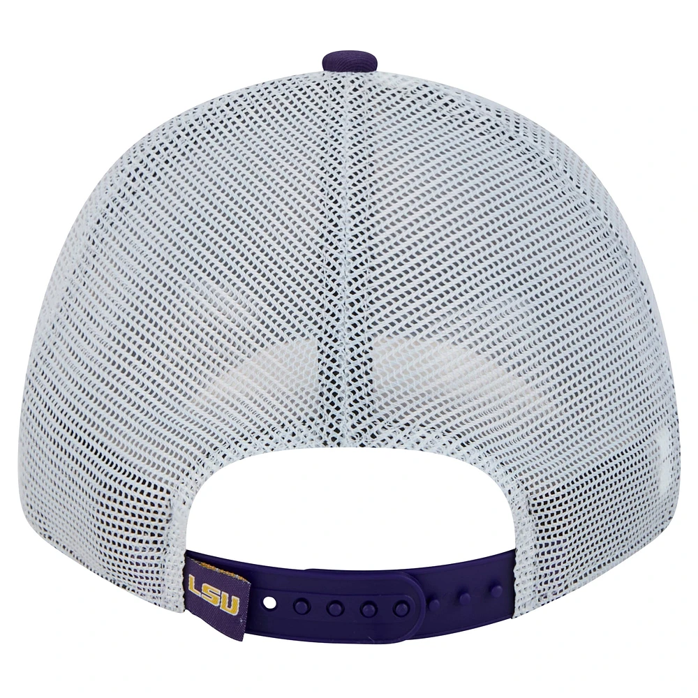 Casquette ajustable LSU Tigers 9FORTY violette New Era pour homme