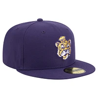 Men's New Era Purple LSU Tigers Vault 59FIFTY Fitted Hat