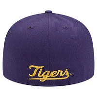 Men's New Era Purple LSU Tigers Vault 59FIFTY Fitted Hat