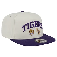 Casquette à visière plate New Era blanche LSU Tigers 9FIFTY pour homme