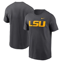 Men's Nike Anthracite LSU Tigers Primetime Evergreen Logo T-Shirt