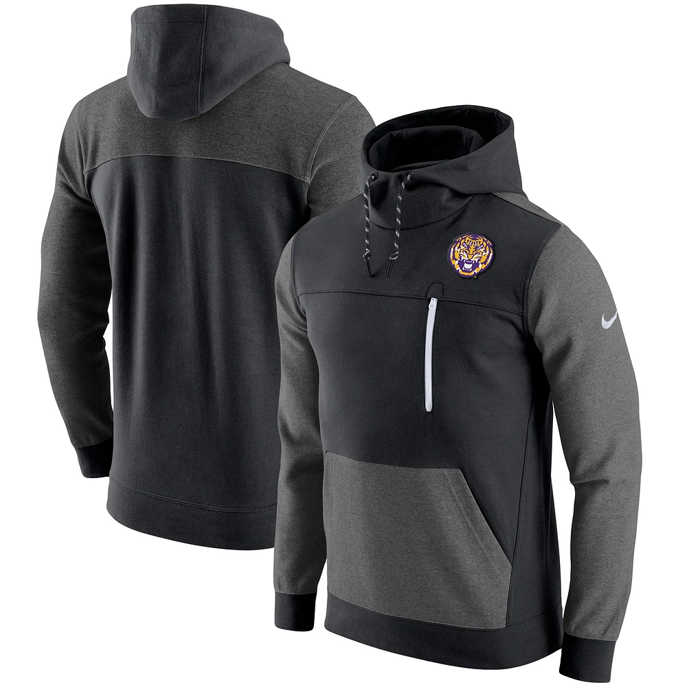 Men's Nike Black LSU Tigers AV-15 2.0 Slim Fit Pullover Hoodie