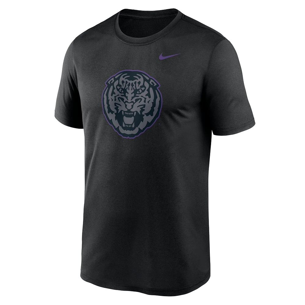 T-shirt Nike noir avec logo LSU Tigers Color Pop Legend pour homme