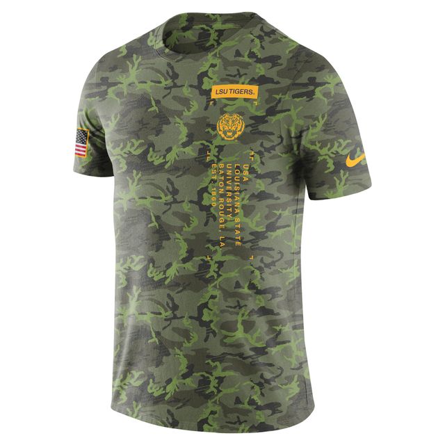 T-shirt militaire Nike LSU Tigers pour homme