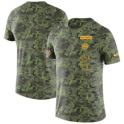 Men's Nike Camo LSU Tigers Military T-Shirt