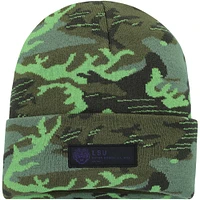 Men's Nike Camo LSU Tigers Veterans Day Cuffed Knit Hat