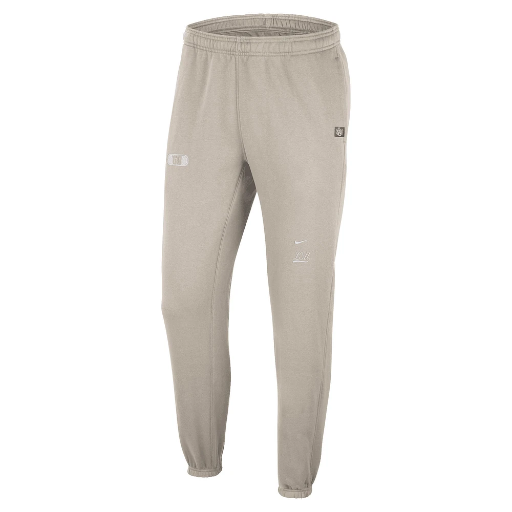 Pantalon de jogging Nike LSU Tigers pour homme, crème