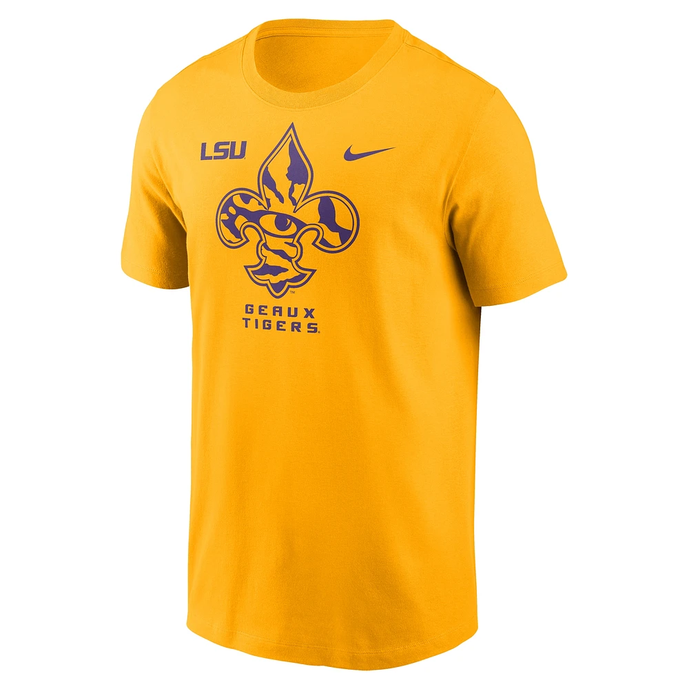 Men's Nike Gold LSU Tigers Campus Local T-Shirt