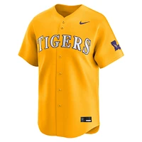 Men's Nike Gold LSU Tigers College Limited Baseball Jersey