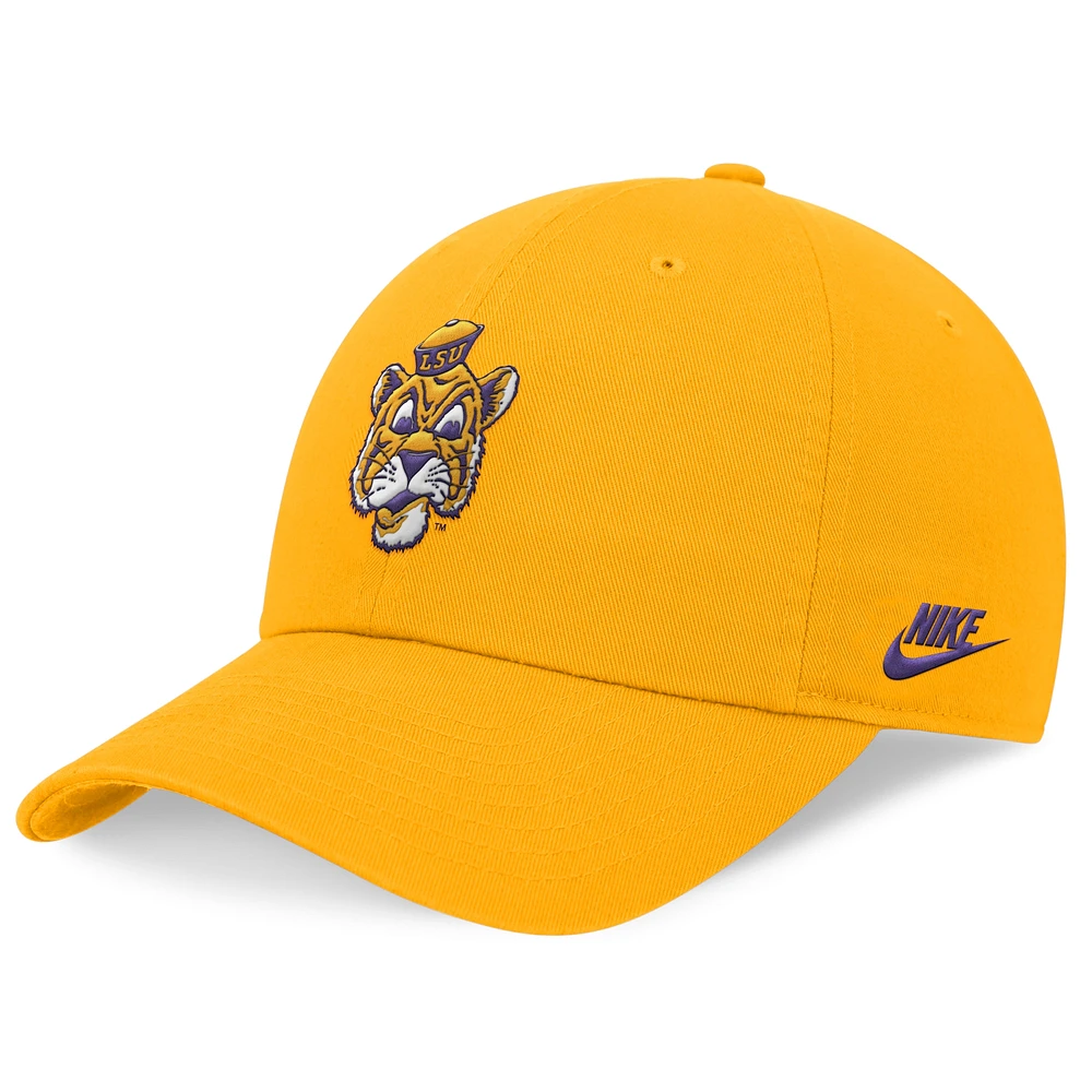 Casquette réglable Nike Gold LSU Tigers Legacy Club Performance pour homme