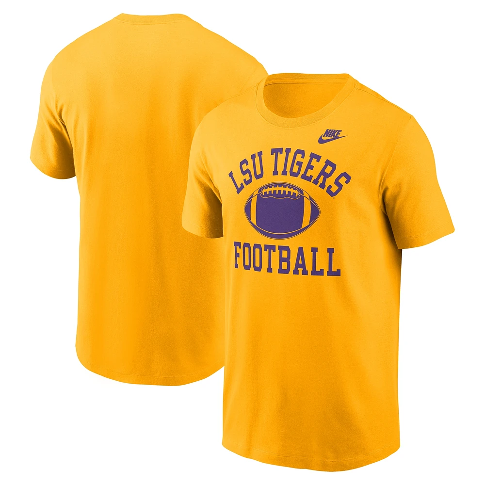 T-shirt Nike doré LSU Tigers Legacy Football Icon pour homme