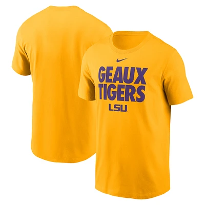 Men's Nike Gold LSU Tigers Local Ultimate Chant T-Shirt