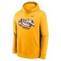 Men's Nike Gold LSU Tigers Primetime Alternate Logo Club Fleece Pullover Hoodie