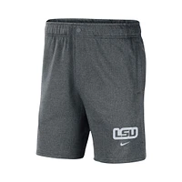 Short Nike LSU Tigers Fleece gris pour homme