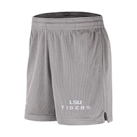 Short Nike LSU Tigers Performance en maille gris pour homme