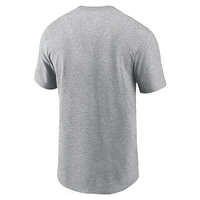 Men's Nike Heather Gray LSU Tigers Primetime Wordmark T-Shirt