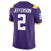 Maillot de jeu Nike Justin Jefferson violet pour homme des LSU Tigers