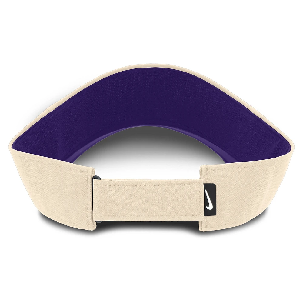 Men's Nike Natural LSU Tigers Primetime Ace Adjustable Visor