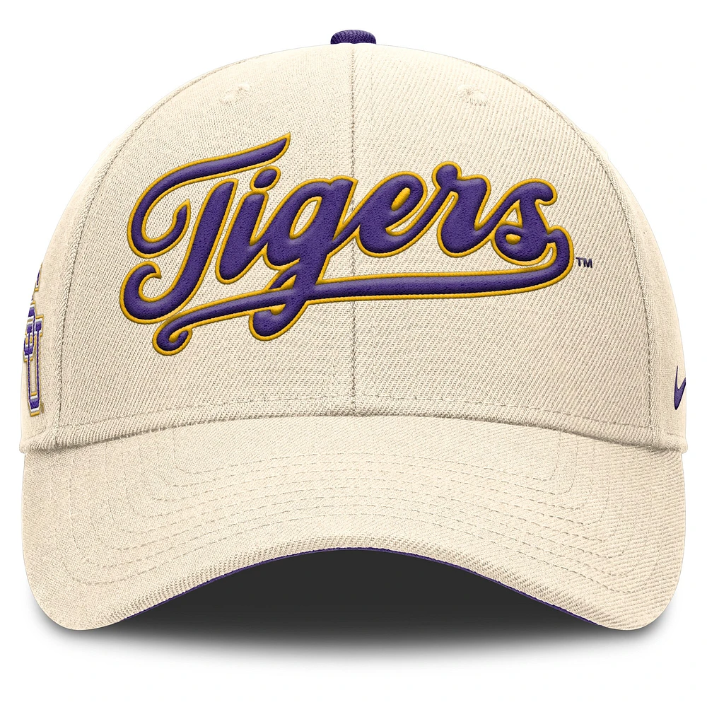 Casquette ajustable Nike Natural LSU Tigers Primetime Rise pour homme