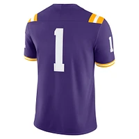 Maillot de match violet Nike #1 LSU Tigers pour homme