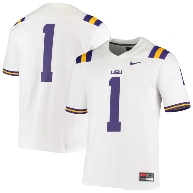 Youth ProSphere #1 Black LSU Tigers Endzone Football Jersey