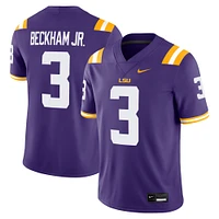 Maillot Nike Odell Beckham Jr. violet pour homme des LSU Tigers Alumni Game