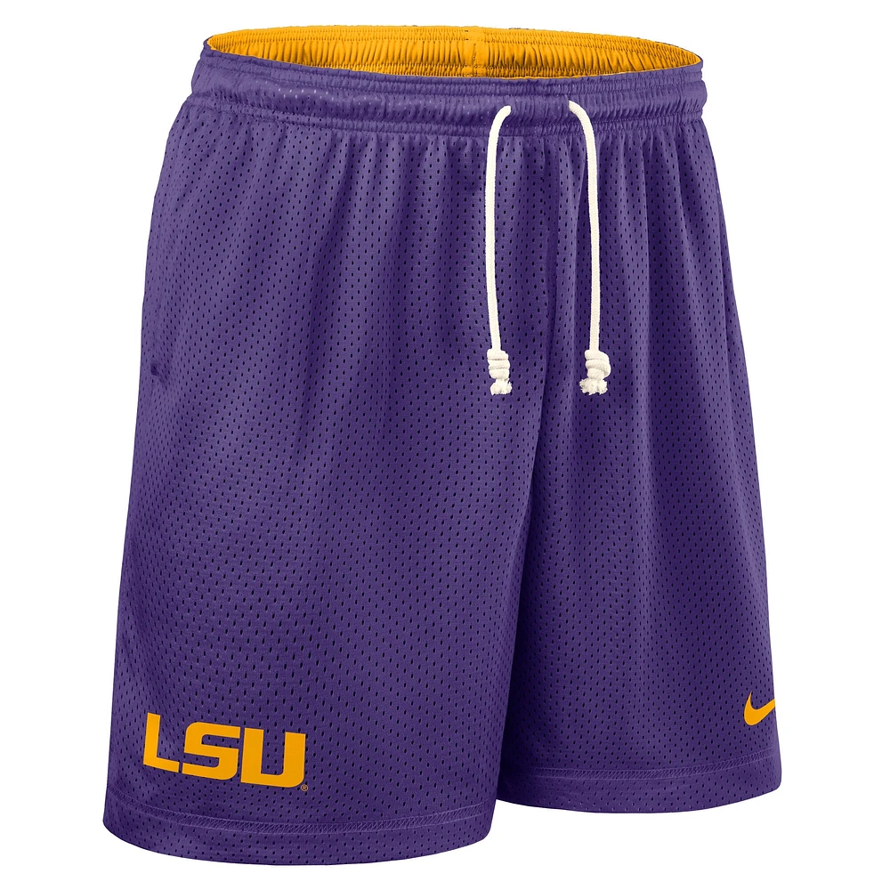 Men's Nike Purple/Gold LSU Tigers 2025 Sideline Reversible Performance Shorts
