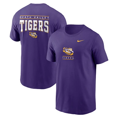 T-shirt Nike violet LSU Tigers 2-Hit pour homme