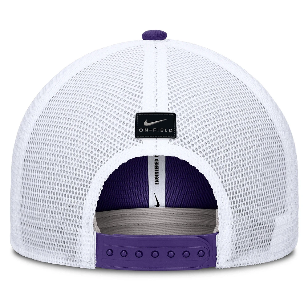 V110793 LSU NCAA FB Nike 2025 Dugout Coaches Dri-Fit Rise Trucker HATMENSTR NC13-086K-LSN-49S #5