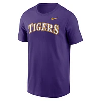 Men's Nike Purple LSU Tigers Baseball Wordmark T-Shirt
