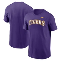 Men's Nike Purple LSU Tigers Baseball Wordmark T-Shirt