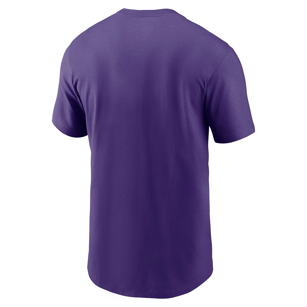 Men's Nike Purple LSU Tigers Basketball Icon T-Shirt