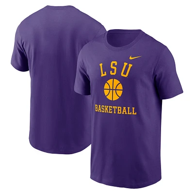 T-shirt de basket-ball Nike violet LSU Tigers Icon pour homme