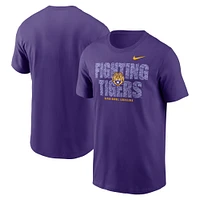 T-shirt Nike violet pour homme LSU Tigers Campus Local