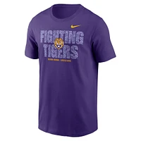 T-shirt Nike violet pour homme LSU Tigers Campus Local