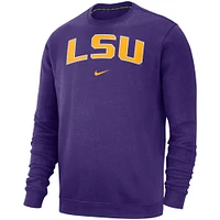 Men's Nike Purple LSU Tigers Club Fleece Sweatshirt