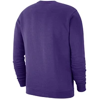 Men's Nike Purple LSU Tigers Club Fleece Sweatshirt