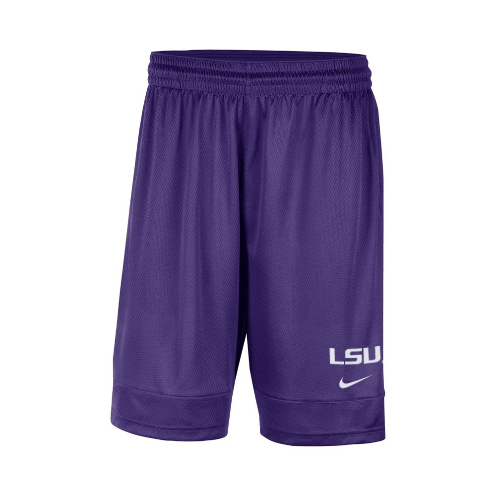 Men's Nike Purple LSU Tigers Fast Break Team Performance Shorts