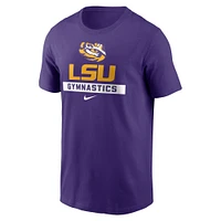 T-shirt de gymnastique Nike violet LSU Tigers pour homme