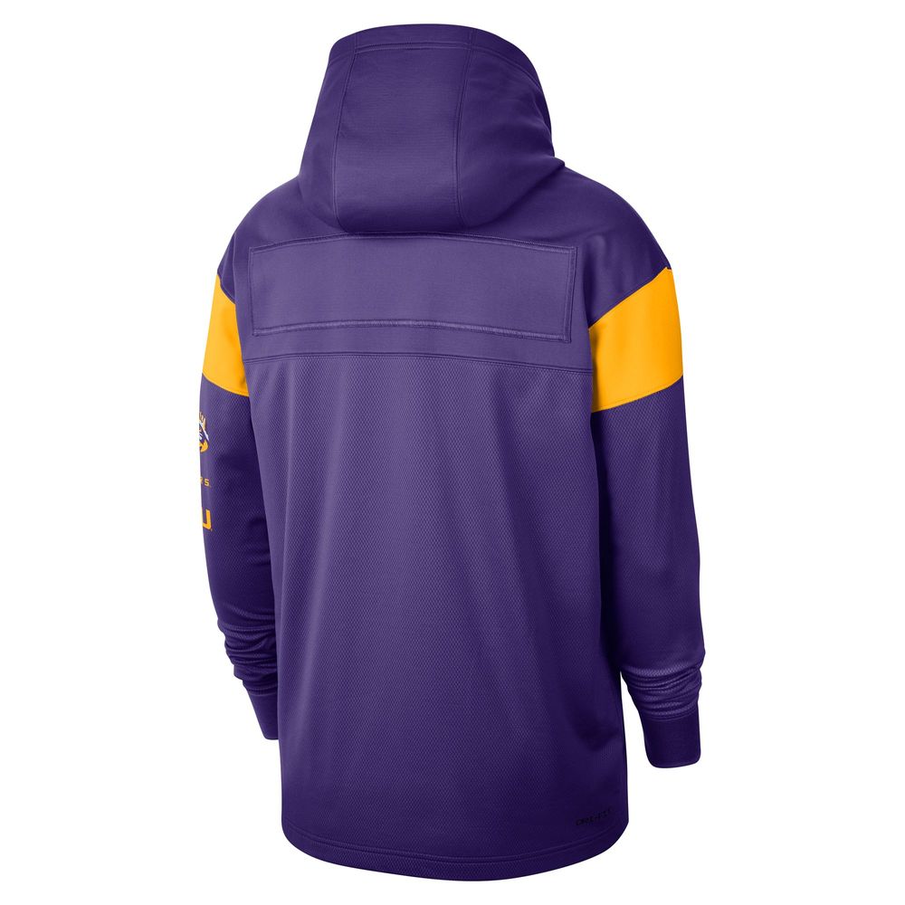 Men's Nike Purple LSU Tigers Jersey Performance Pullover Hoodie